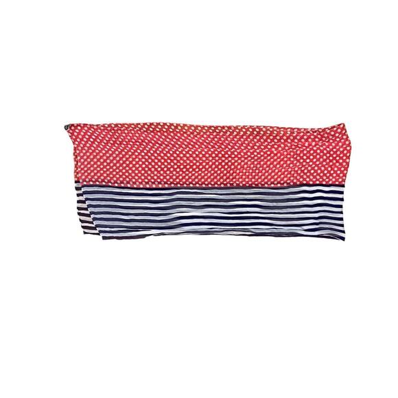 Bundle of 4 Lightweight Summer Red, White & Blue Scarves - Picture 4 of 10